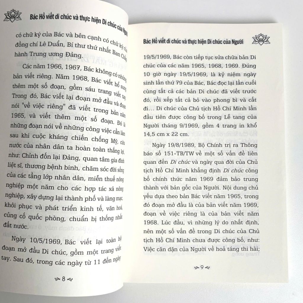 Sách - Sáng Mãi Tấm Gương Bác Hồ - Bác Hồ Viết Di Chúc Và Thực Hiện Di Chúc Của Người - ABBOOKS