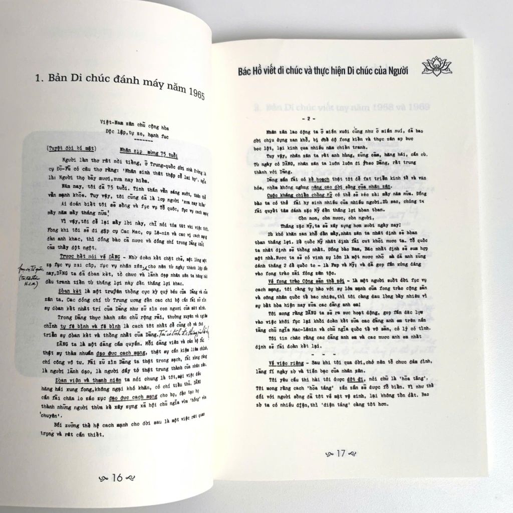 Sách - Sáng Mãi Tấm Gương Bác Hồ - Bác Hồ Viết Di Chúc Và Thực Hiện Di Chúc Của Người - ABBOOKS