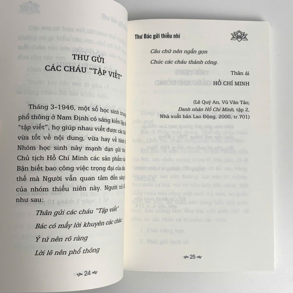 Sách - Sáng Mãi Tấm Gương Bác Hồ - Thư Bác Gửi Thiếu Nhi ( Hoài Dung, Tuệ Nhi ) - ABBOOKS