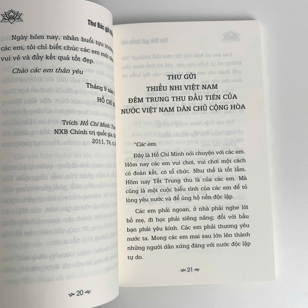 Sách - Sáng Mãi Tấm Gương Bác Hồ - Thư Bác Gửi Thiếu Nhi ( Hoài Dung, Tuệ Nhi ) - ABBOOKS