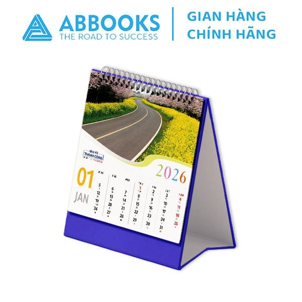 Bộ Lịch Để Bàn 2026 - Happy New Year - Cuộc Sống Muôn Màu, Quê Hương Việt Nam, Trí Tuệ Khai Sáng, Bí Quyết Thành Công