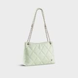  Túi Yuumy (Thời trang nữ chần bông quả trám size 28 - Túi đeo chéo da Seasand YN280XN) màu xanh ngọc 