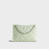  Túi Yuumy (Thời trang nữ chần bông quả trám size 28 - Túi đeo chéo da Seasand YN280XN) màu xanh ngọc 