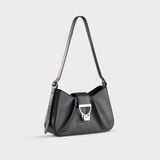  Túi Yuumy (Thời trang nữ thiết kế sang chảnh size 26 - Túi đeo vai da Seasand YN296D) màu đen 