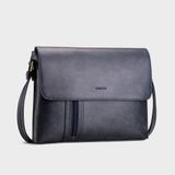  Túi Trita (Thời trang nam phối ngăn - Túi đeo chéo da RTN5X) màu Xanh đen 