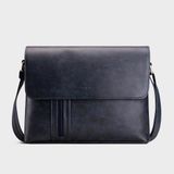  Túi Trita (Thời trang nam phối ngăn - Túi đeo chéo da RTN5X) màu Xanh đen 