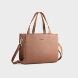  Túi Trita (Thời trang nữ kiểu dáng đơn giản cỡ trung - Túi xách da RTX45B) màu bò 