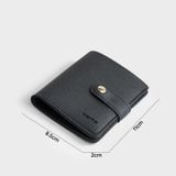  Ví Trita (Thời trang nữ kiểu dáng gập 3 đơn giản - Ví da RV52D) màu đen 