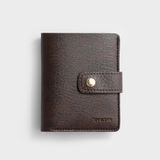  Ví Trita (Thời trang nữ kiểu dáng gập 3 đơn giản - Ví da RV52N) màu nâu 