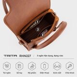  Túi Trita (Thời trang nữ kiểu dáng quai kép size 18 - Túi đeo chéo da RHN227B) màu bò 