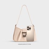  Túi Yuumy (Thời trang nữ thiết kế sang chảnh size 26 - Túi đeo vai da Seasand YN296HA) màu hồng dâu 