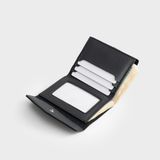  Ví Trita (Thời trang nữ nắp gập viền thoi - Ví da RV88D) màu đen 