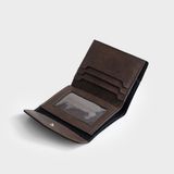  Ví Trita (Thời trang nữ nắp gập viền thoi - Ví da RV88N) màu nâu 