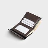  Ví Trita (Thời trang nữ nắp gập viền thoi - Ví da RV88N) màu nâu 