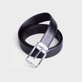  Thắt lưng nam Trita (Thời trang da bò thật ba lớp RTL042D) màu đen 