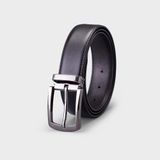  Thắt lưng nam Trita (Thời trang da bò thật ba lớp RTL043D) màu đen 