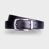  Thắt lưng nam Trita (Thời trang da bò thật ba lớp RTL043D) màu đen 