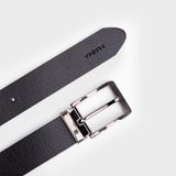  Thắt lưng nam Trita (Thời trang da bò thật ba lớp RTL046D) màu đen 