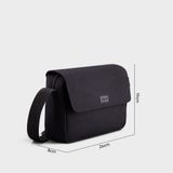  Túi Trita (Thời trang nam dáng ngang cao cấp - Túi đeo chéo da RTN9D) màu đen 