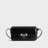  Túi Yuumy (Thời trang nữ dáng hộp hiện đại size 22 - Túi đeo chéo da Smooth YN298D) màu đen 