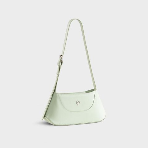 Túi Yuumy (Thời trang nữ nhấn viền trang trí - Túi đeo vai da Seasand YN300XN) màu xanh ngọc