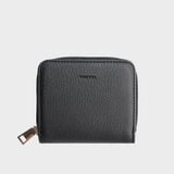  Ví Trita (Thời trang nữ dáng ngắn cầm tay phối khóa kéo - Ví da RV84D) màu đen 