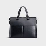  Cặp công sở Trita (Thời trang nam phối ngăn - Cặp da TCA20D) màu đen 