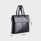  Cặp công sở Trita (Thời trang nam phối ngăn - Cặp da TCA20D) màu đen 