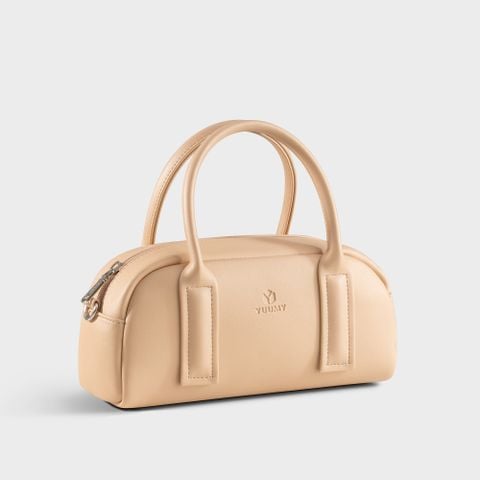 Túi Yuumy (Thời trang nữ thiết kế dáng vòm - Túi xách da Seasand YTX77K) màu kem