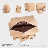 Balo Yuumy (Thời trang nữ phối ngăn cỡ trung - Balo da Seasand YBA109HA) màu hồng dâu 