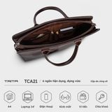  Cặp công sở Trita (Thời trang nam đựng vừa laptop 13.3 inch - Cặp da TCA21D) màu đen 