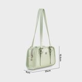  Túi Yuumy (Thời trang nữ túi tote dáng hộp size 25 - Túi xách da Seasand YTX72XN) màu xanh ngọc 