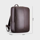  Balo Trita (Thời trang nam công sở - Balo da Liberal RBA5N) màu nâu 