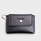  Ví Trita (Thời trang nam nắp gập - Ví móc khóa da liberal RMK1D) màu đen 