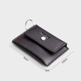  Ví Trita (Thời trang nam nắp gập - Ví móc khóa da liberal RMK1D) màu đen 