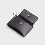  Ví Trita (Thời trang nam nắp gập - Ví móc khóa da liberal RMK1D) màu đen 