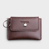  Ví Trita (Thời trang nam nắp gập - Ví móc khóa da liberal RMK1N) màu nâu 