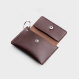  Ví Trita (Thời trang nam nắp gập - Ví móc khóa da liberal RMK1N) màu nâu 