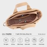  Túi Yuumy (Thời trang nữ dạng xô sành điệu size 22 - Túi đeo chéo da Seasand YN290HA) màu hồng dâu 