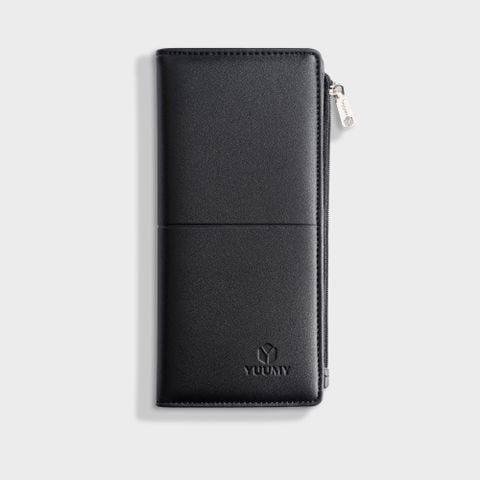 Ví Yuumy (Thời trang nữ cầm tay dáng đứng - Ví da Seasand YV116D) màu đen