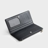  Ví Yuumy (Thời trang nữ cầm tay dáng đứng - Ví da Seasand YV116D) màu đen 