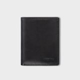  Ví nam da bò Trita (Thời trang nam gấp 2 tiện dụng - Ví da RVN001D) màu đen 