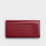  Ví Yuumy (Thời trang nữ cầm tay dáng dài - Ví da Smooth YV76DO) màu đỏ Smooth 