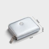  Ví Yuumy ( Thời trang nữ cầm tay nhỏ gọn - Ví da Glossy YV110BC ) - Bạc 