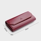  Ví Yuumy (Thời trang nữ cầm tay dáng dài - Ví da Smooth YV76DO) màu đỏ Smooth 