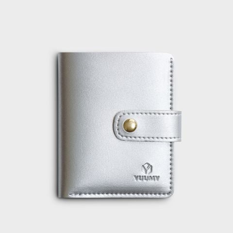 Ví Yuumy ( Thời trang nữ cầm tay - Ví da Smooth YV52 ) màu bạc