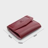  Ví Yuumy (Thời trang nữ dáng cầm tay nhỏ gọn - Ví da Seasand YV95DO) màu đỏ 