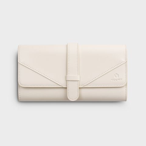 Ví Yuumy (  Thời trang nữ kiểu cầm tay - Ví da Seasand YV35T ) màu trắng