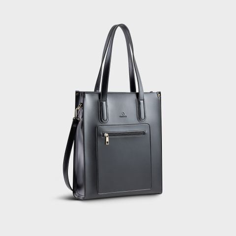 Túi Yuumy ( Thời trang nữ tote - Túi xách da YTX18D2 ) màu đen luxdeli