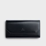  Ví Yuumy (Thời trang nữ cầm tay dáng dài - Ví da Smooth YV76D30) màu đen Smooth 